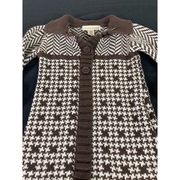 Baby Sweater Dress 24 Months Infant Girl Knit Winter Outfit Cozy Warm Brown - Picture 5 of 10